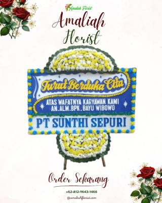 Papan Bunga Duka di Malinau Barat