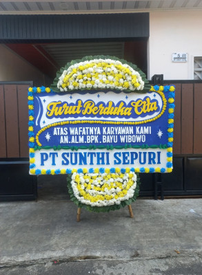 Papan Bunga Duka di Malinau Barat